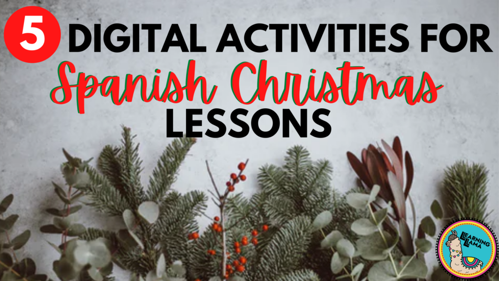 digital christmas spanish activities