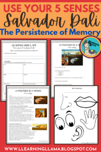 the persistence of memory by salvador dali graphic organizer to use your five senses when analyzing