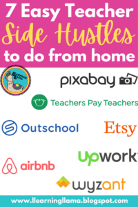 seven side hustles for teachers to do from home