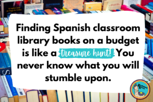 building a  classroom library is like a treasure hunt