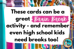 brain break games for high school students