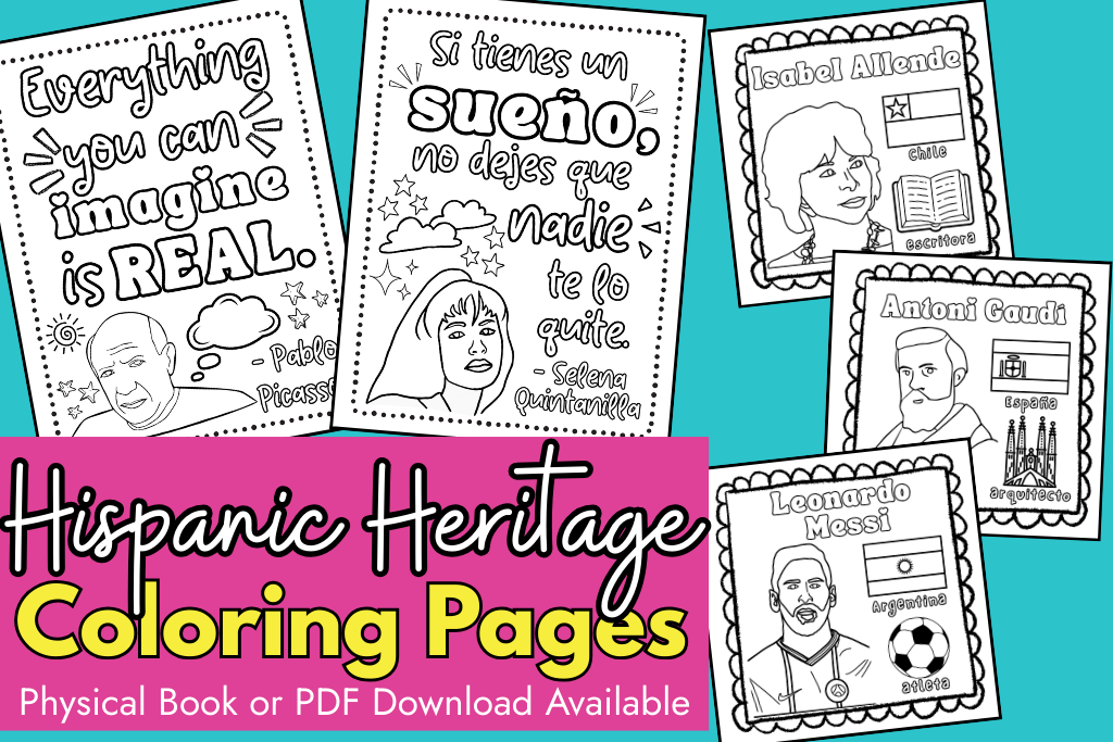 hispanic heritage coloring pages with famous hispanic people images and quotes