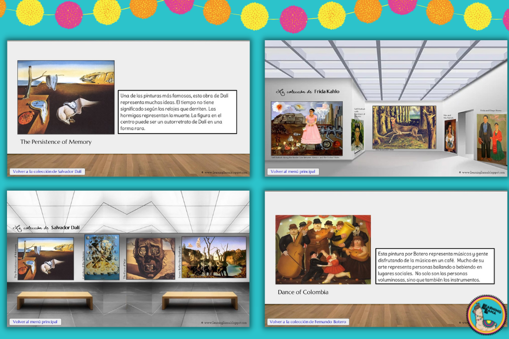 virtual art gallery for spanish classes