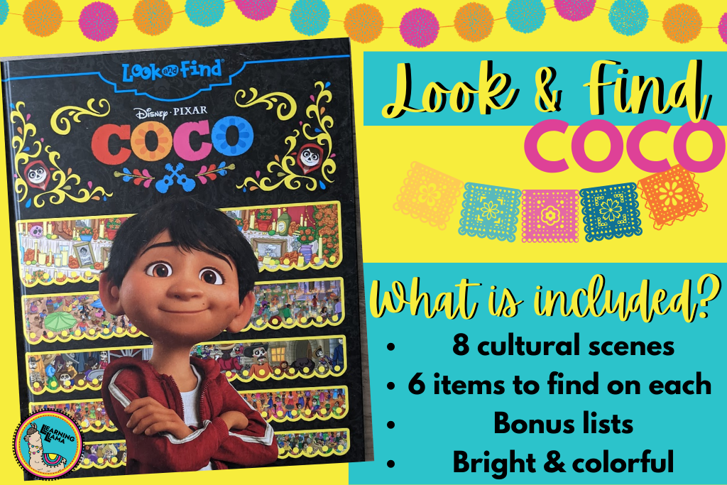 coco look and find disney book