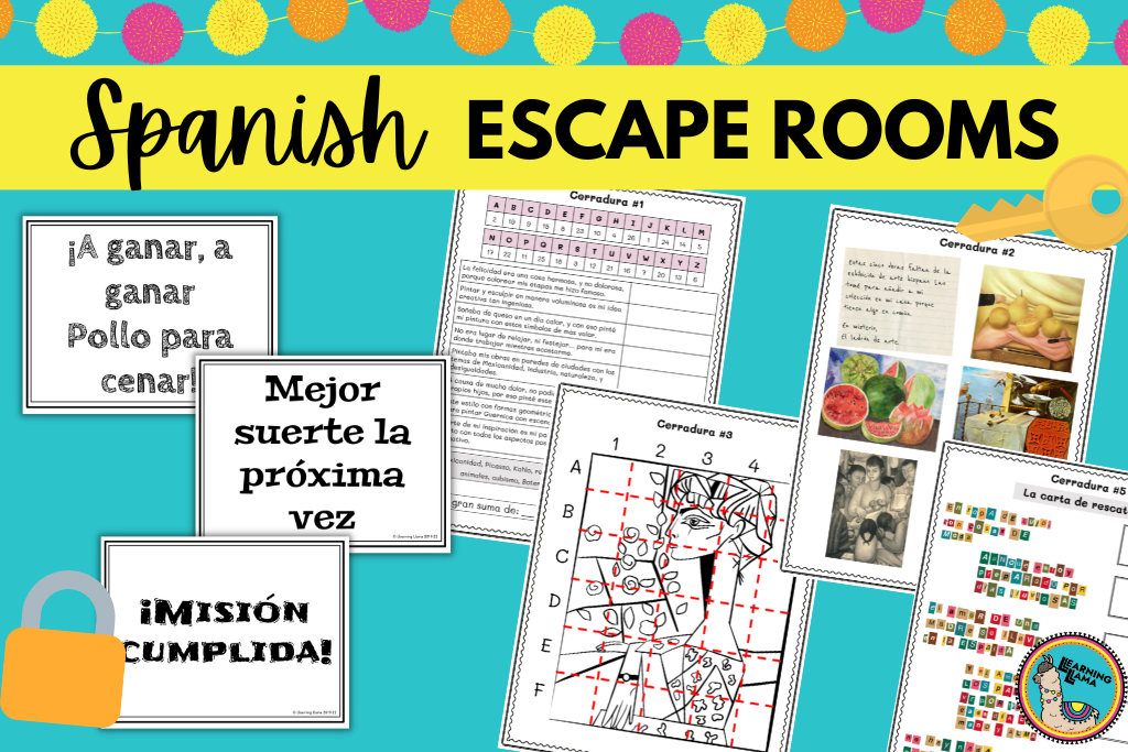 escape rooms for spanish classes