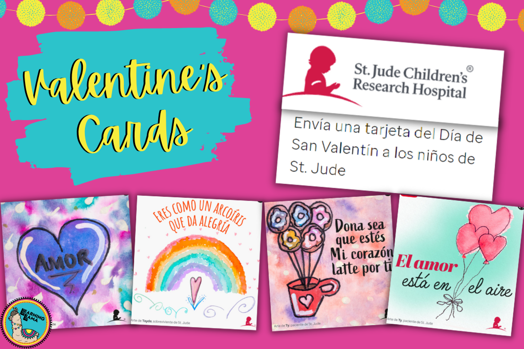 valentine's day cards in spanish for st. jude's hospital patients