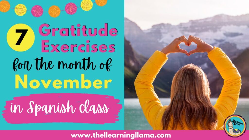 gratitude exercises for spanish students