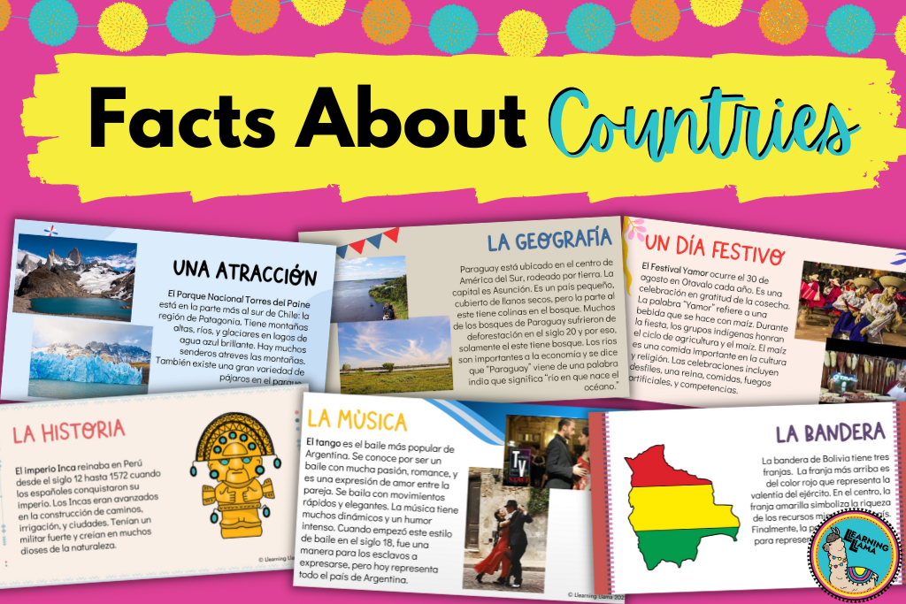 facts about spanish speaking countries for spanish class