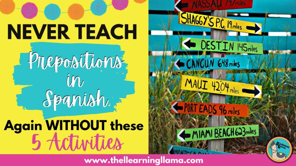 teach prepositions in spanish with these engaging activities