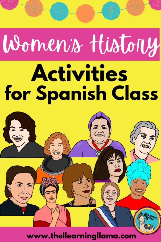 activities for womens history month in spanish class during the month of march