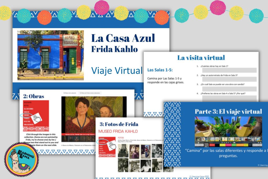 Virtual scavenger hunt at frida kahlo's casa azul museum