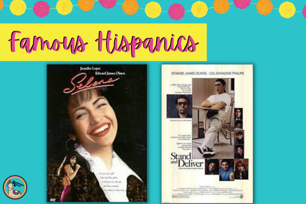 spanish class movie list about famous hispanics like Selena 