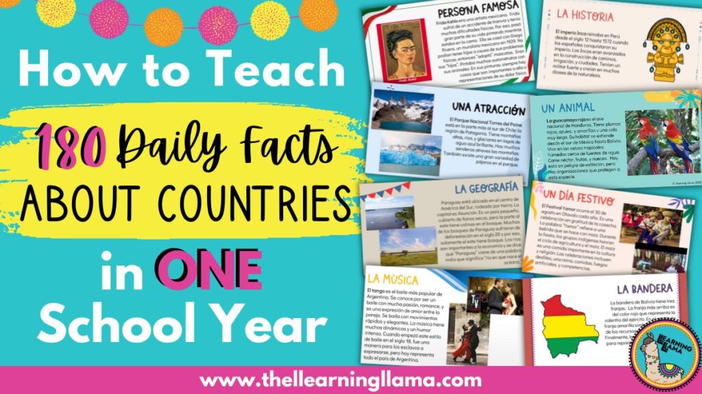 teach daily facts in your spanish classroom to incorporate more culture