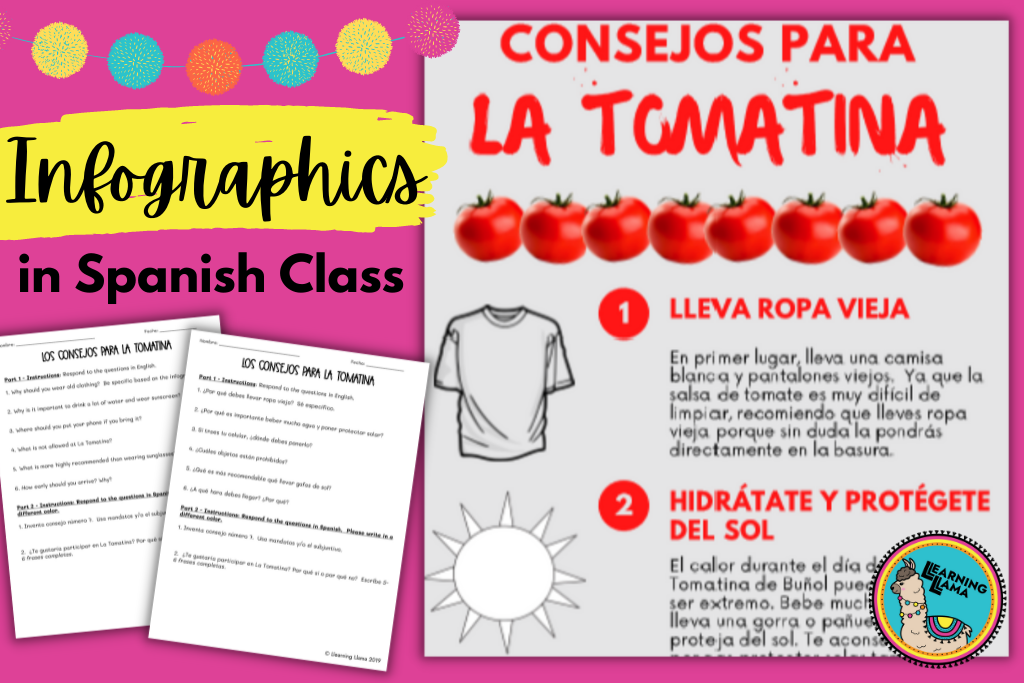 teach commands and rules when learning about la tomatina in spanish 