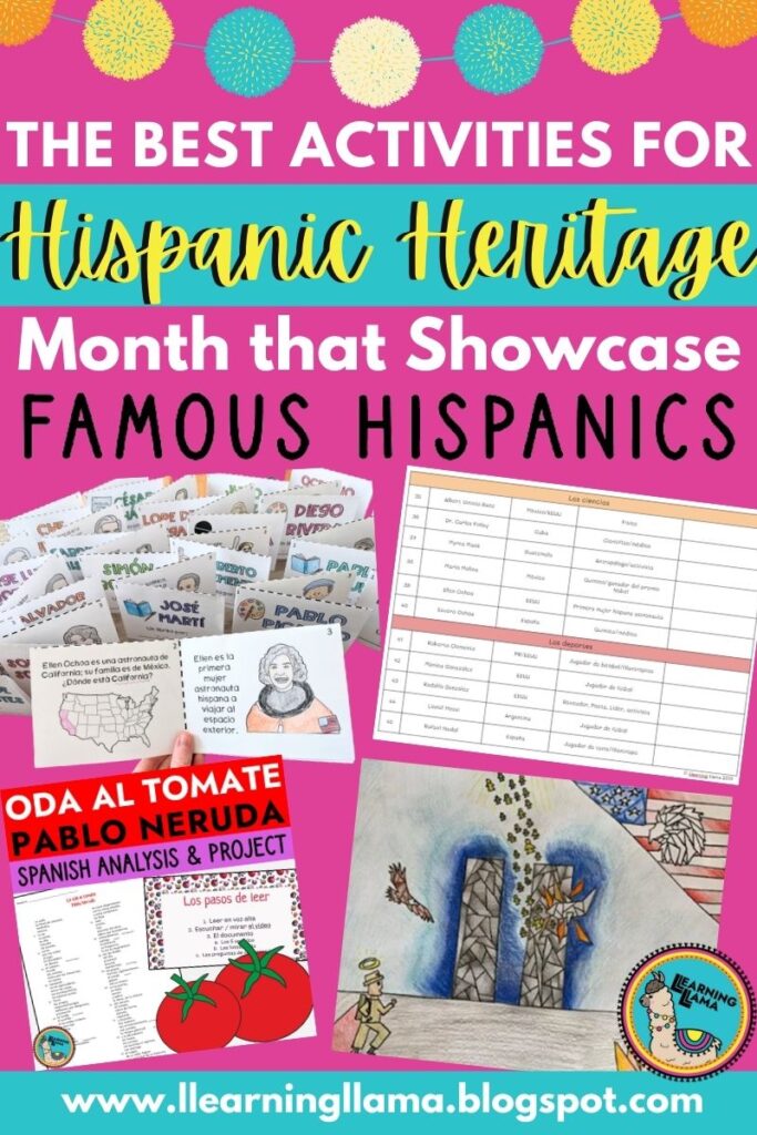 hispanic heritage activities to teach about famous hispanics