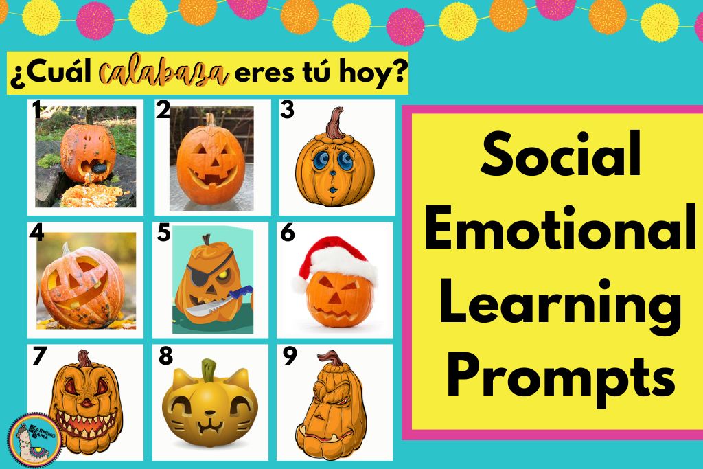 which pumpkin are you on a scale of 1-9 social emotional learning prompt