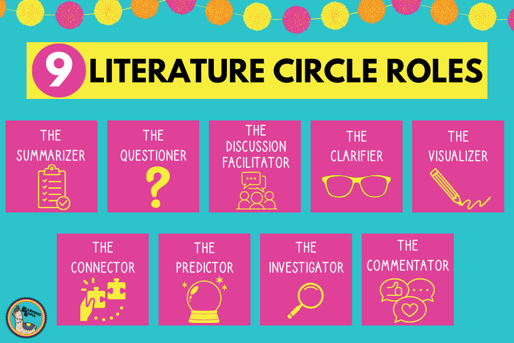 9 types of literature circle roles for students during reading tasks