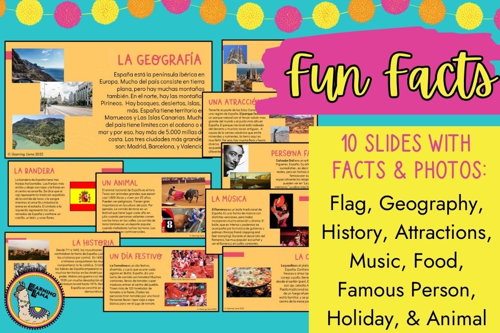 10 fun facts about spain for a spain lesson plan