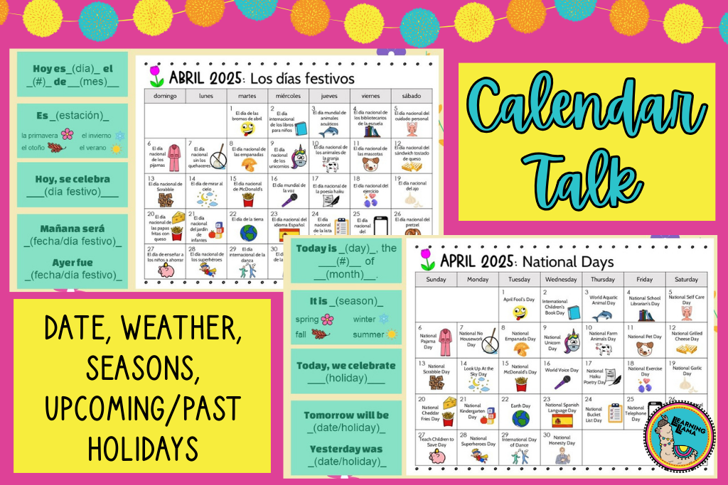 use calendar talk to celebrate national days