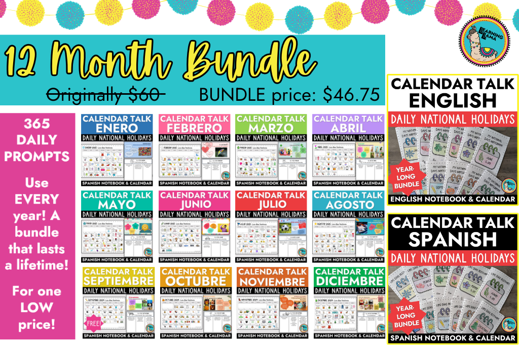 national days calendar bundle for the whole year