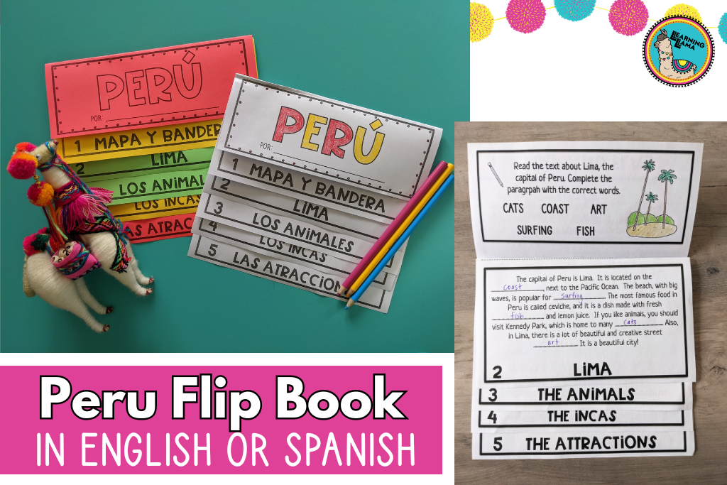 peru interactive notebook for kids