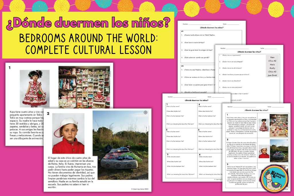 look at bedrooms around the world and do a cultural comparison with your students