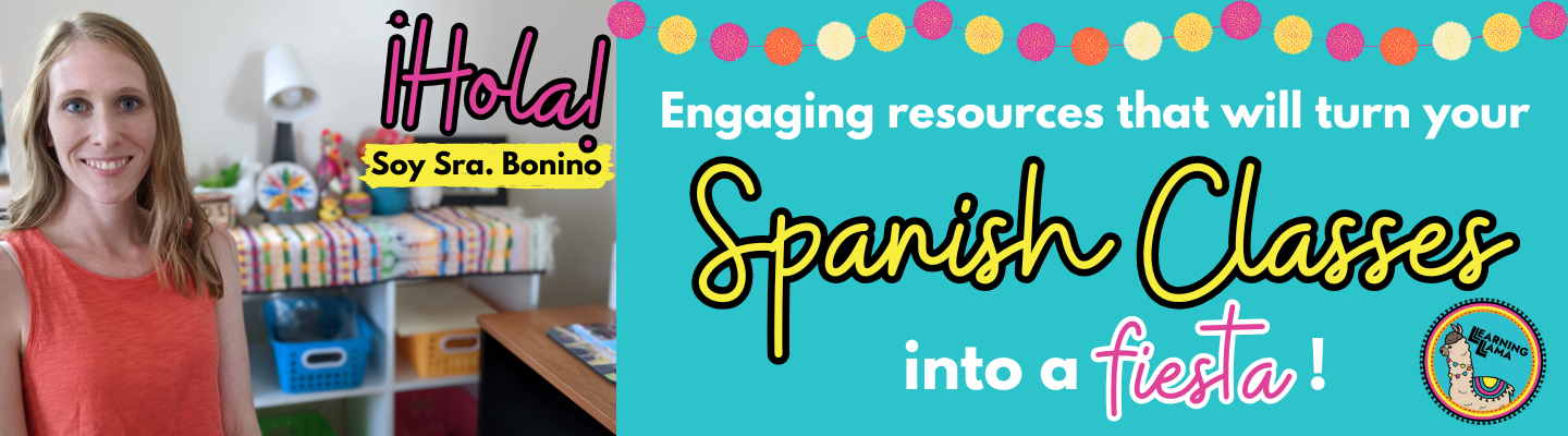 llearning llama welcome page for spanish teachers