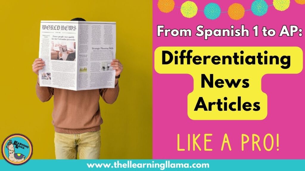 how to read a news article in spanish with any student
