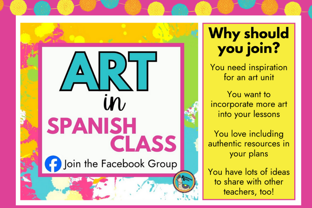join art in spanish facebook group for spanish teachers