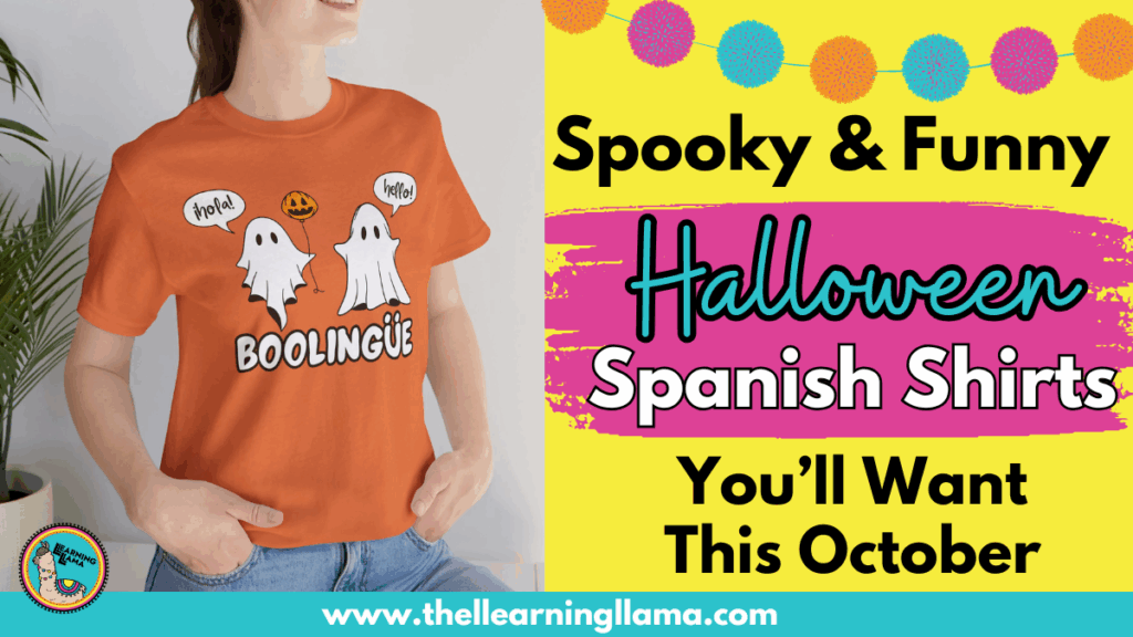 halloween spanish shirts for teachers and bilinguals