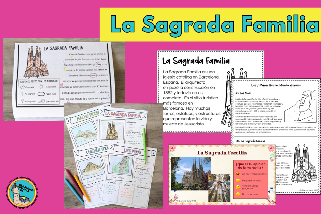 teaching about la sagrada familia in spain