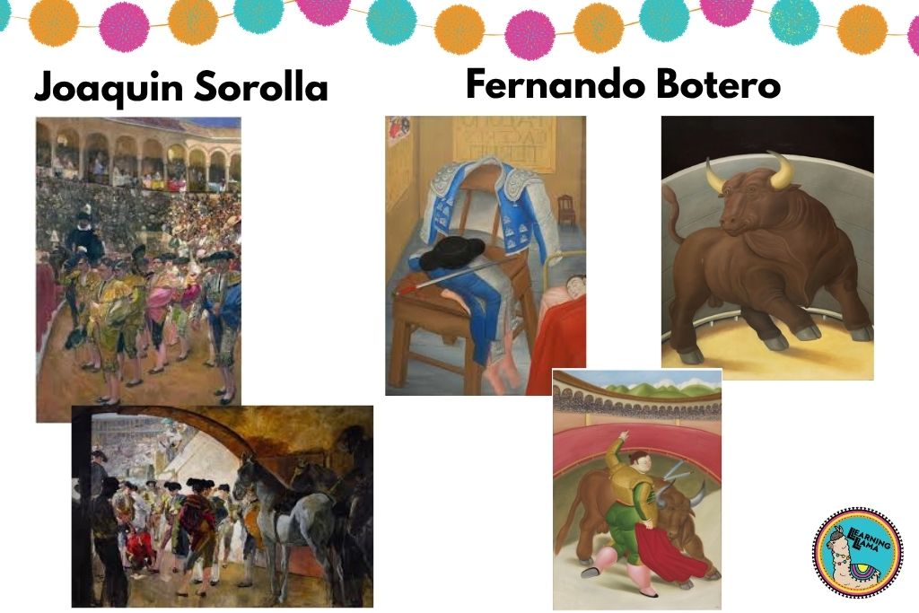joaquin sorolla and fernando botero bullfighting artwork
