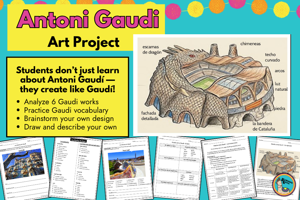 easy spanish art project to create art like antoni gaudi