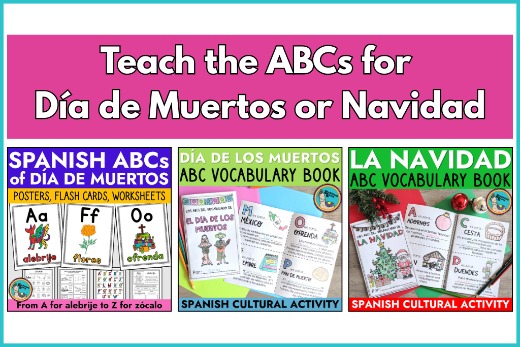 ABCs of Dia de Meurtos and Navidad for kids