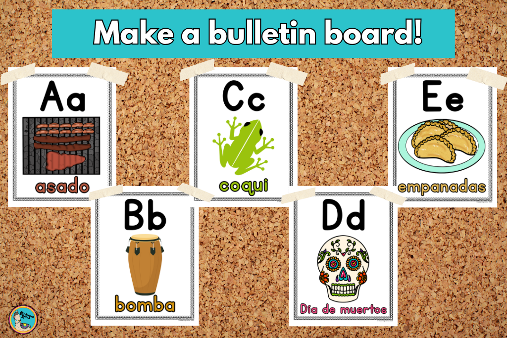 bulletin board for spanish class teaching the spanish abcs