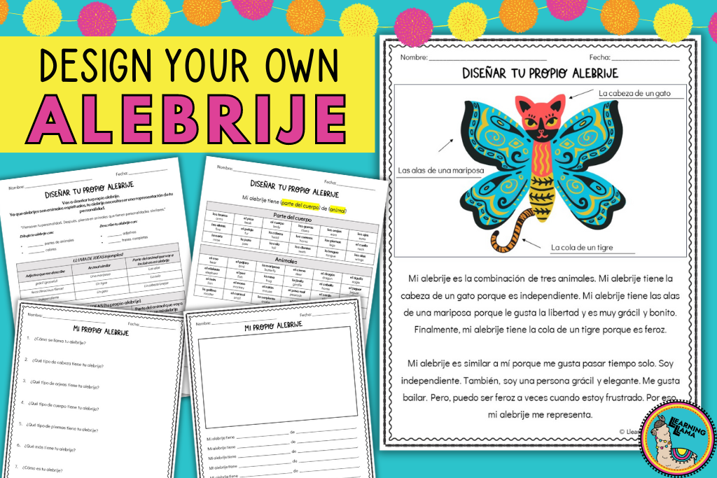 a spanish lesson for dia de muertos to create your own alebrije spirit animal